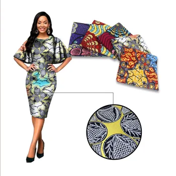 

Ankara cotton Wax High Quality For Dress 100% Cotton Printed African Wax Fabric 6 yards H17022401