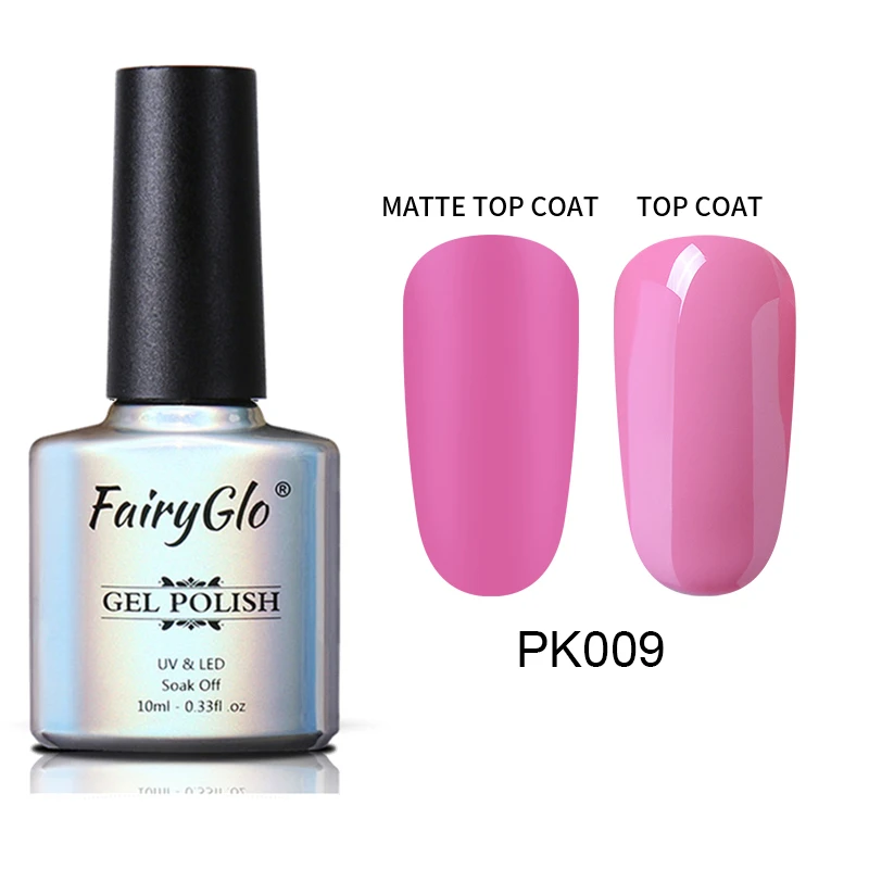 FairyGlo 10 мл серая серия УФ-гель для ногтей матовое верхнее покрытие цвет полуперманентный замачиваемый УФ-гель лак Сделай Сам дизайн ногтей гель-эмаль - Цвет: PK009