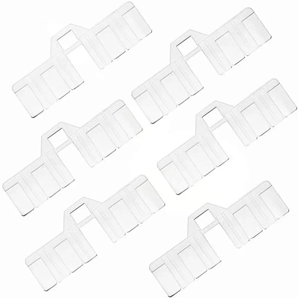 6Pack Vertical Blind Vane Saver White Curved Repair Clips Fixes Broken | Дом и сад