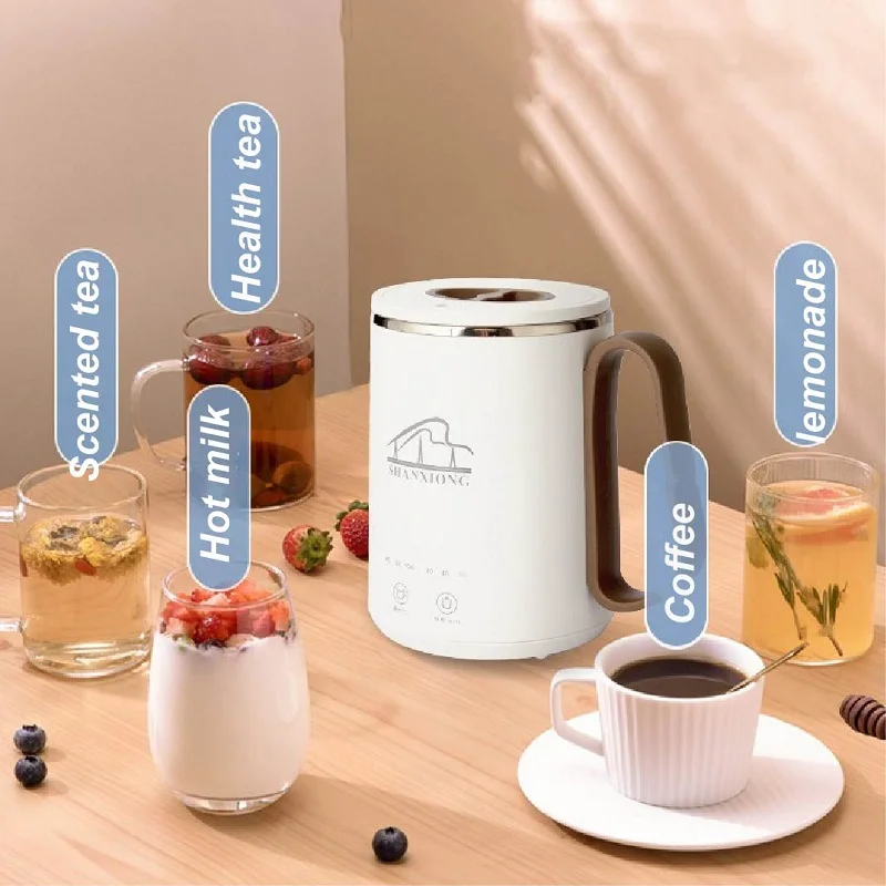 350ml Portable Electric Kettle Office Home Boiled Water Tea Pot Stew Cup Heating Cup Health Preserving Pot Kettle 300W_voghion.com