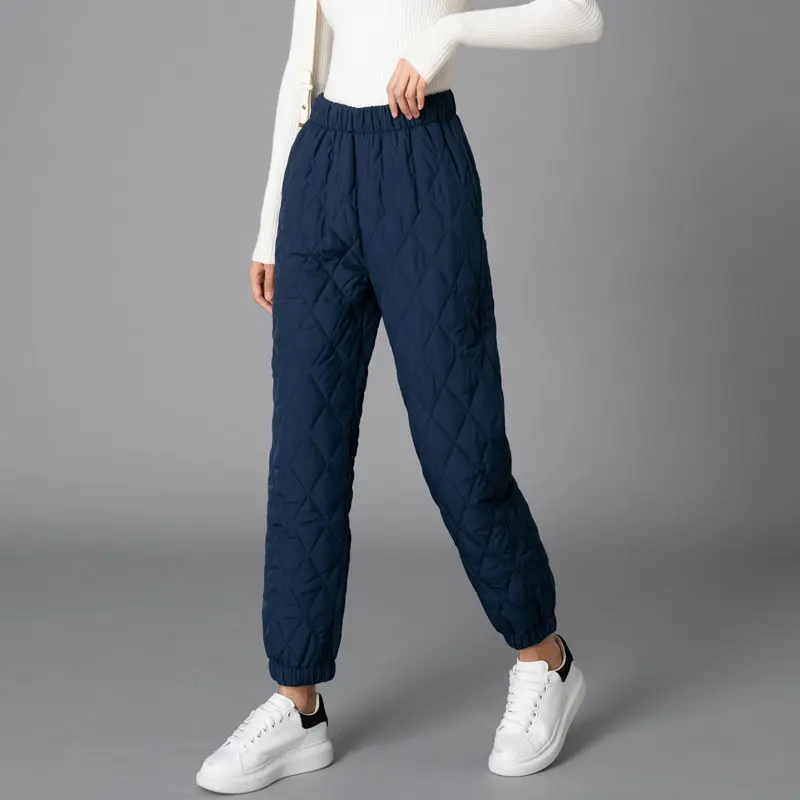 Women Padded Quilted Trousers