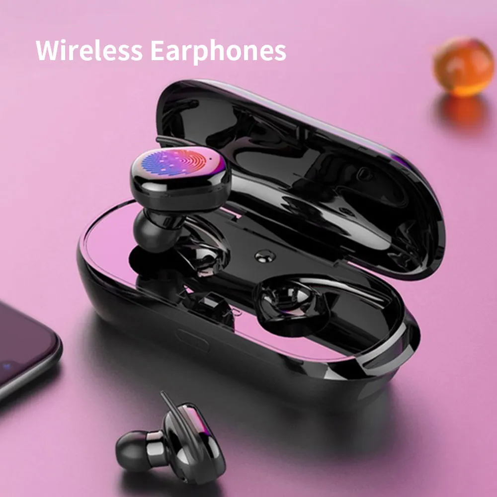 Y30 TWS отпечатков пальцев сенсорный Bluetooth 5,0 наушники беспроводные 4D стерео наушники активная шумоподавление игровая гарнитура для Airdo