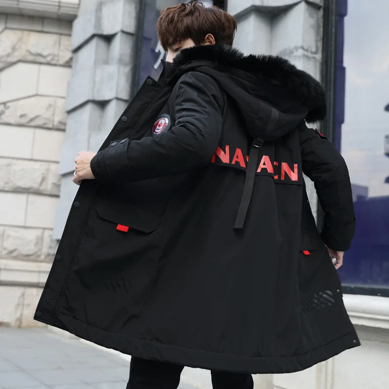 

2019 New Men Winter Jackets Parkas Snow Coats Fur Hood Male Warm Overcoat Tops Outwear Brand Clothing Hiking Jacket
