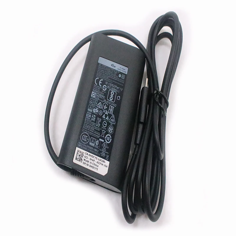 

Genuine Original For Dell Latitude 11 12 7275 13 7370 45W 20V 2.25A LA45NM150 HDCY5 0HDCY5 8XTW5 689C4 Type-C USB-C AC Adapter