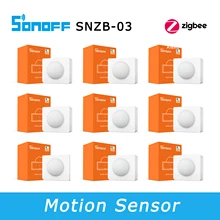 Sonoff snzb 03 zigbee sensor de movimento pir sensor de corpo humano, suporte sonoff zigbee ponte zbbridge, assistente em casa via zigbee2mqtt
