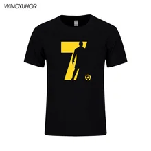 Новая мода, Криштиано Роналду, футболки, мужские летние с коротким рукавом, хлопковые топы, мужские CR7, футболка, Барселона, футболка «футболист»