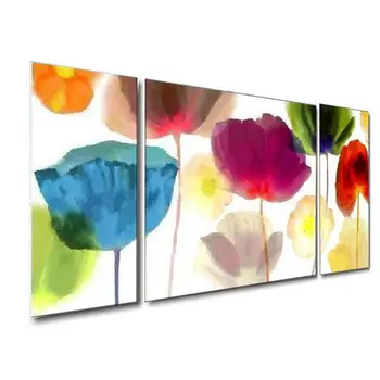 

Hand Painted High Quality Modern oil painting multicoloured flower colorful flower oil painting On Canvas living room Wall Decor