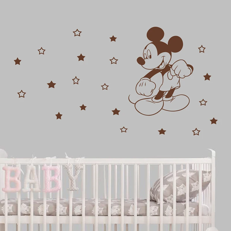 Cartoon Disney Mickey Mouse Vinyl Wall Sticker For Home Decor Nursery Kids Babys Rooms Decoration Bedroom Mural Wall Art Decals Cartoon Disney Mickey Mouse Vinyl Wall Sticker For Home Decor Nursery Kids Babys Rooms Decoration Bedroom Mural Wall Art Decals