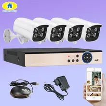 Золотая система безопасности 4CH CCTV камера 4 шт. 1080P AHD DVR 3000TVL ИК ночного видения наружная камера видеонаблюдения комплект видеонаблюдения