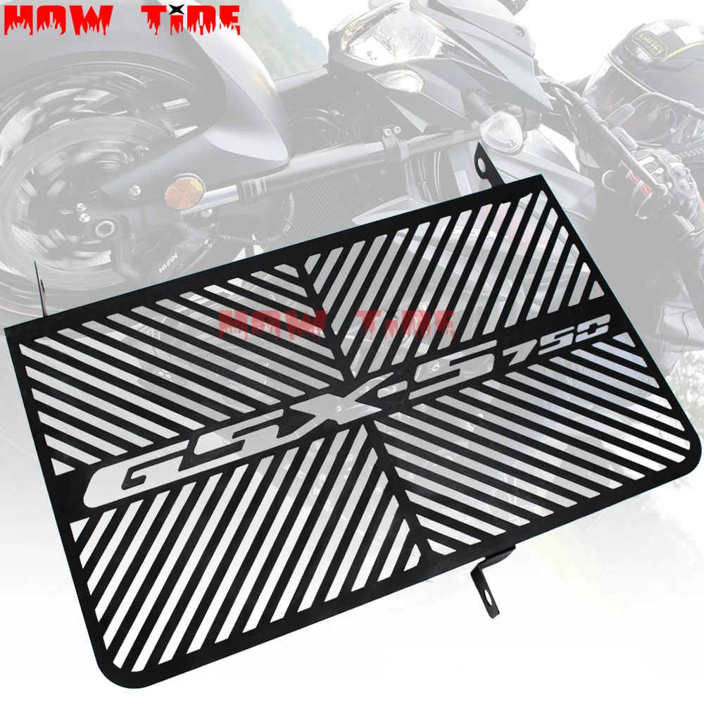 ROWEQPP for Suzuki GSX-S750 GSXS750 GSXS 750 2015-2018 Motorcycle Radiator Grille Guard Cover Protector Fuel Tank Protection Net Black