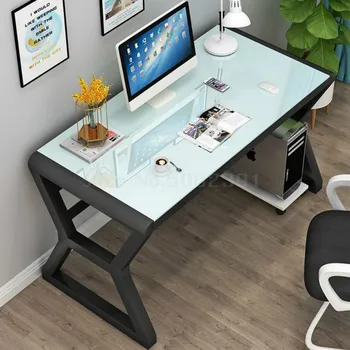 

Computerized Desk Household Simple Modern Economy Computerized Desk, Toughened Glass Desk, Learning Table