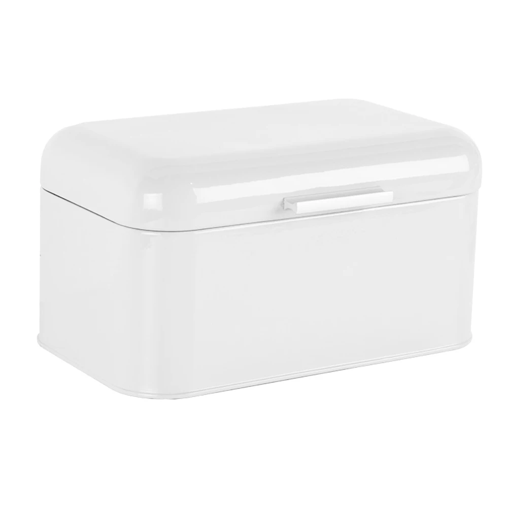 

Hot Metal Bread Box Storage Case European Style Retro Kitchen Container Solid Color XJS789