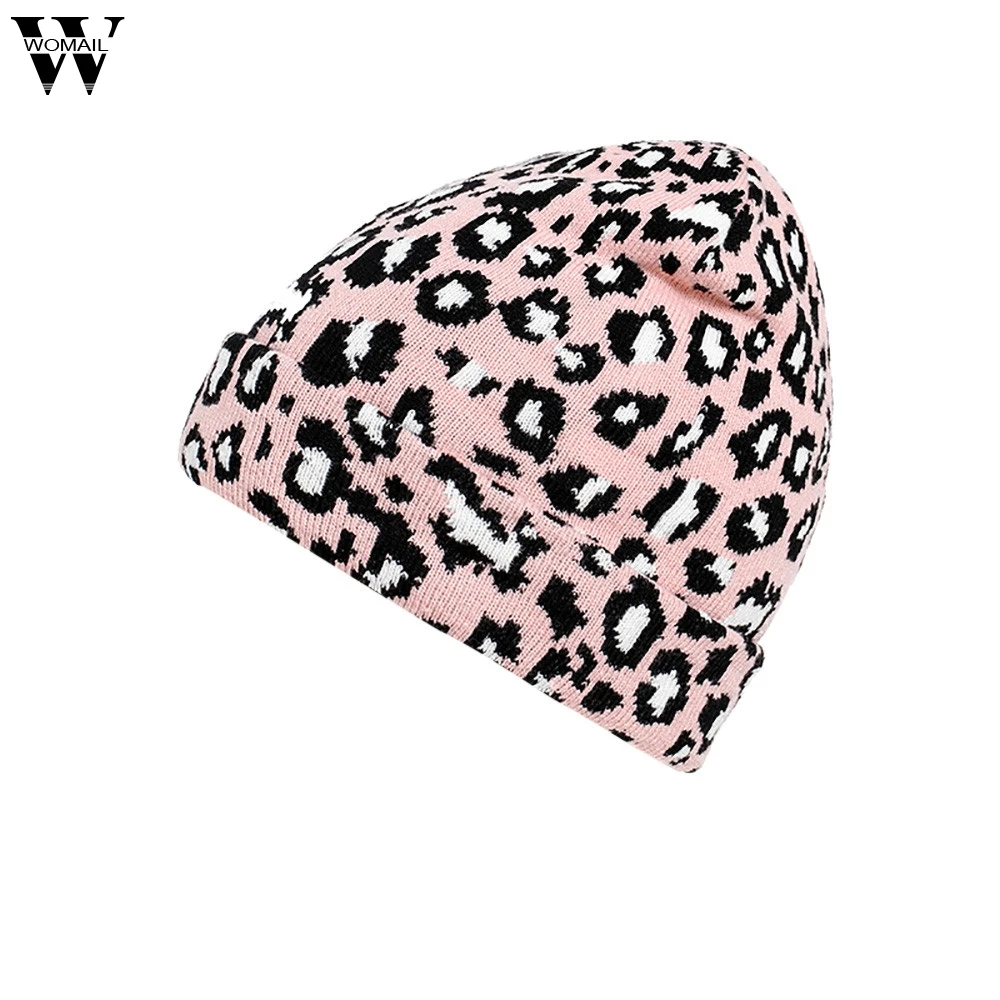 Womail beanies шапка для взрослых женщин мужчин зимняя леопардовая вязаная крючком шапка теплые шапки и кепки Лыжная шапочка Женская шапка sep 16