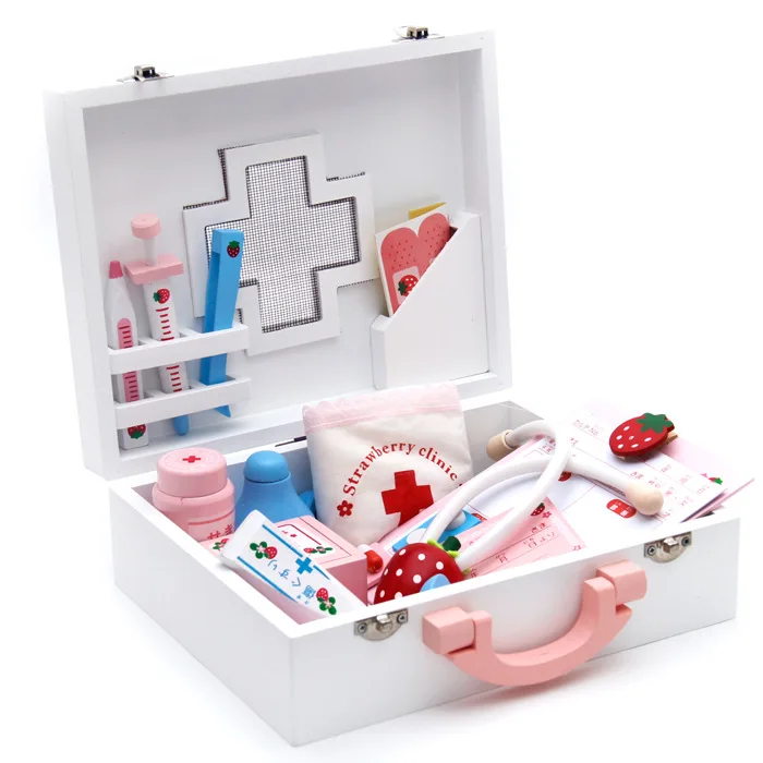 

Model Doctor Play House Wooden Toys Model Educational Toy 3-6-Year-Old Play House