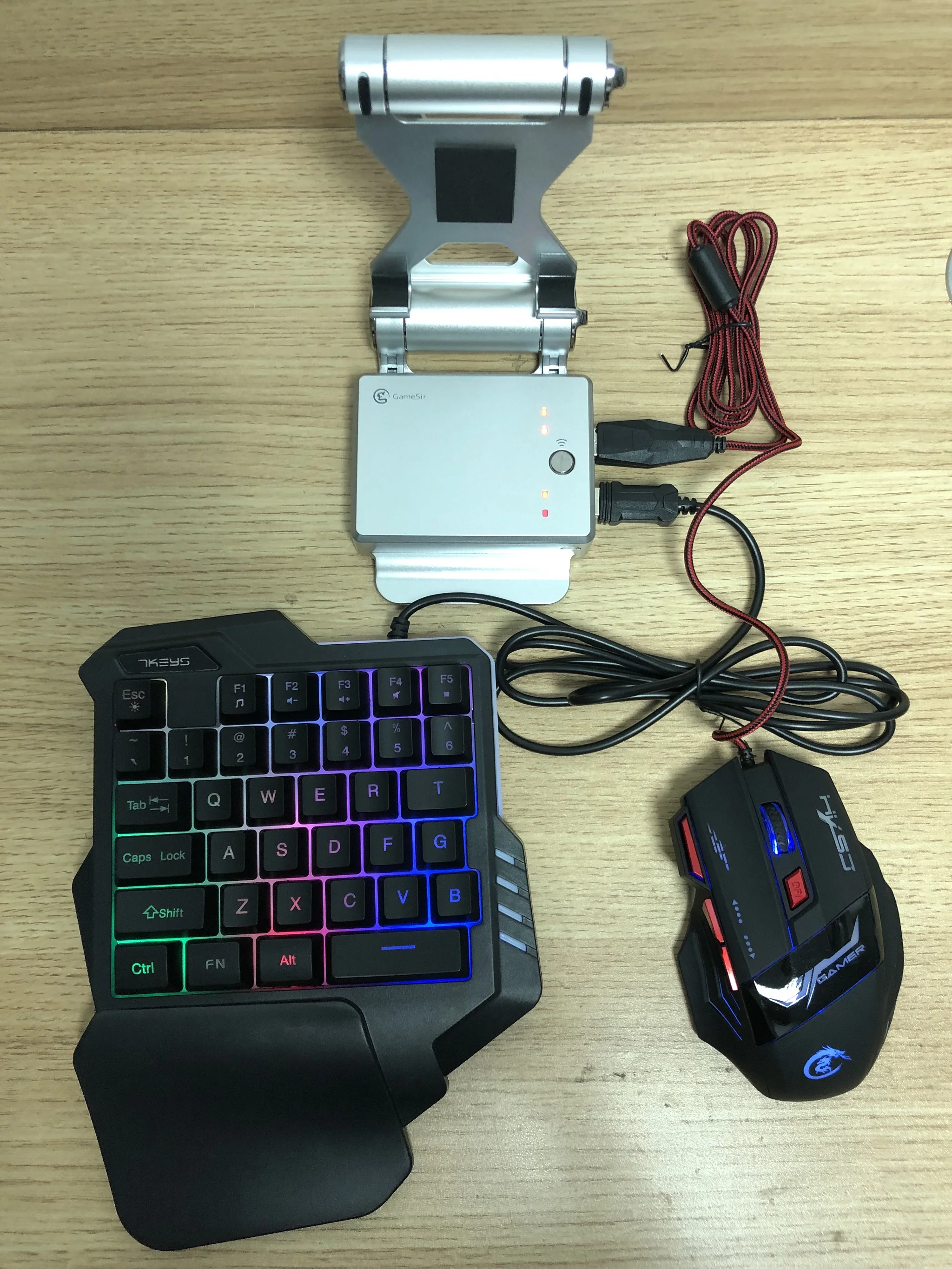 Док станция GameSir X1 BattleDock для AoV Mobile Legends FPS игр с G30 проводной игровой клавиатурой и