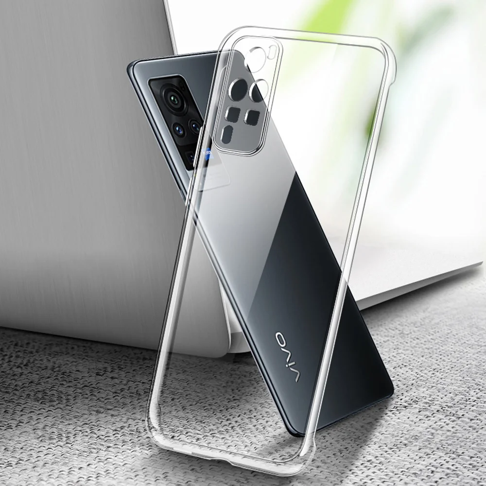 Высококачественный прозрачный мобильный телефон чехол для VIVO X60 Pro Plus 5G Мягкий