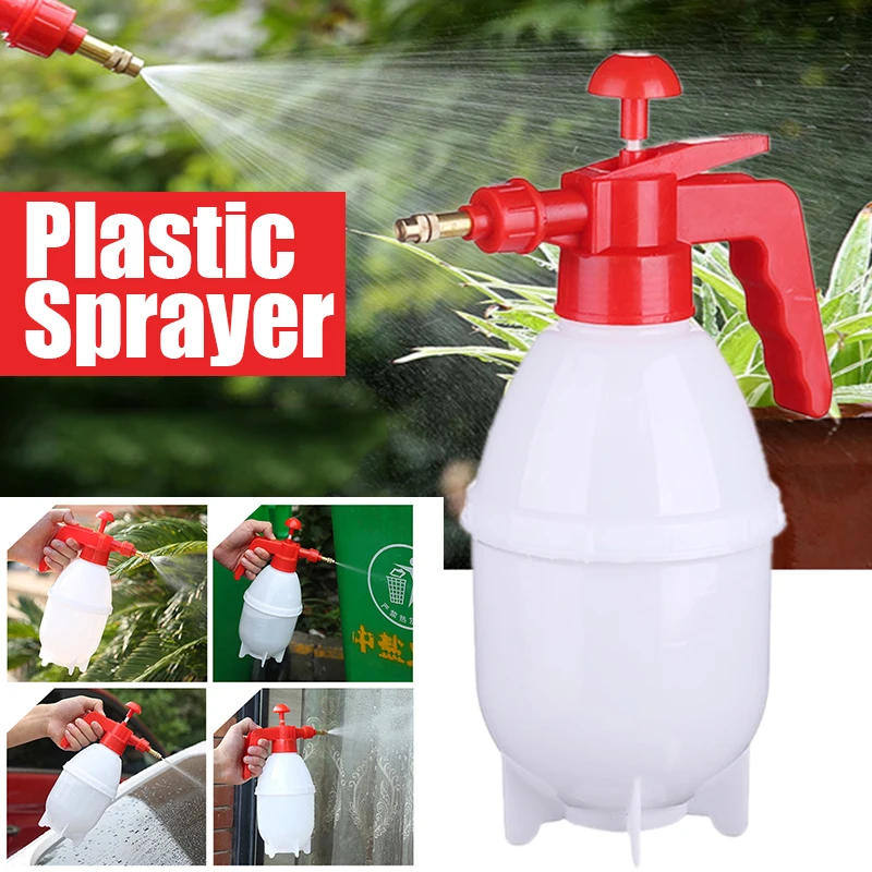 0.8L Sprayer Plastic Garden Hand Pump Pressure Washer Bottle Solvent Pressurize
