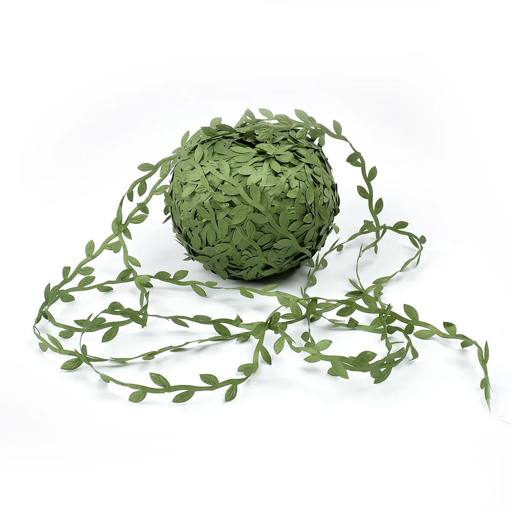 10-Meter-Silk-Leaf-Shaped-Handmake-Artificial-green-Leaves-For-Home-Decoration-DIY-Wreath-Gift-Scrapbooking