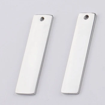 

Charm Charms Pendants for Jewelry Making Customized Rectangle Charms DIY Gold Stainless Steel Blank Stamping Tags Pendant
