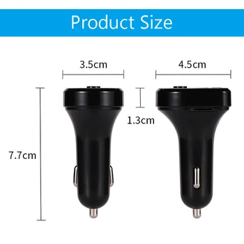 

Bluetooth 5.0 Car Bluetooth MP3 player 3.1A Audio receiver Hands-free Dual USB