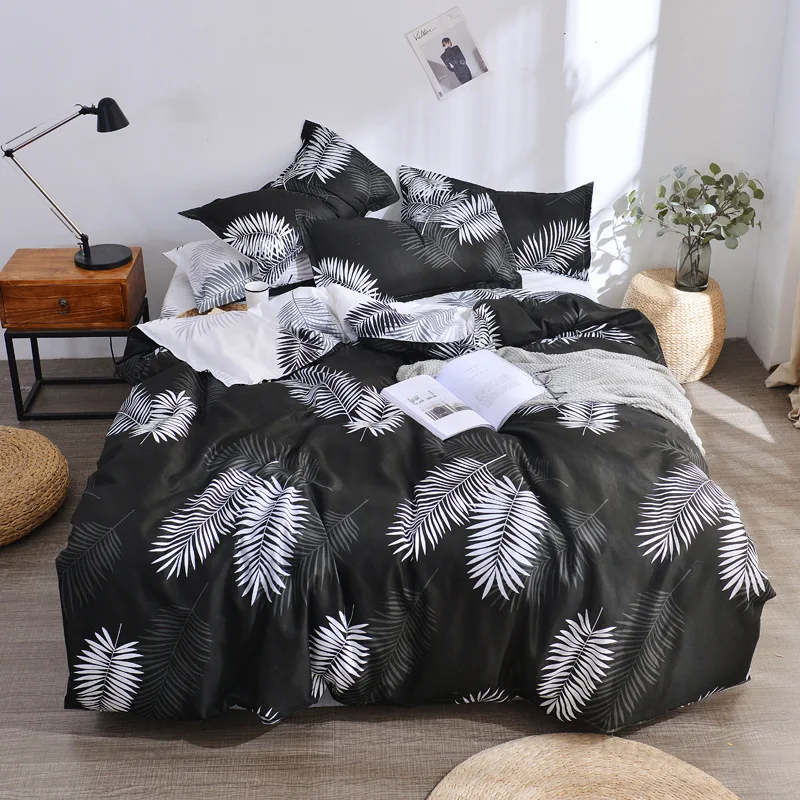 

claroom black bed linens feather bedding sets kids duvet cover set bed sheets and pillowcases for single beds AS44#