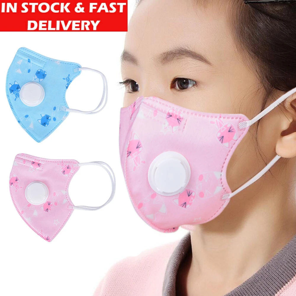 

6PCS Children Vertical Printing Nonwoven Anti fog Dust Musk PM2.5 Folding type Disposable Particulate Respirator