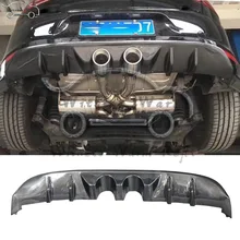 Углеродного волокна диффузор, губа на задний бампер для Volkswagen Golf 7 MK7 RLINE бампер R20 Стиль Углеродного волокна диффузор, губа на задний бампер для Volkswagen Golf 7 MK7 RLINE бампер R20 Стиль