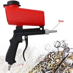 Portable Gravity Sand Blasting Gun Adjustable Sand Blasting Gun 90psi Antirust Pneumatic Paint Blasting and Rust Removal Machine