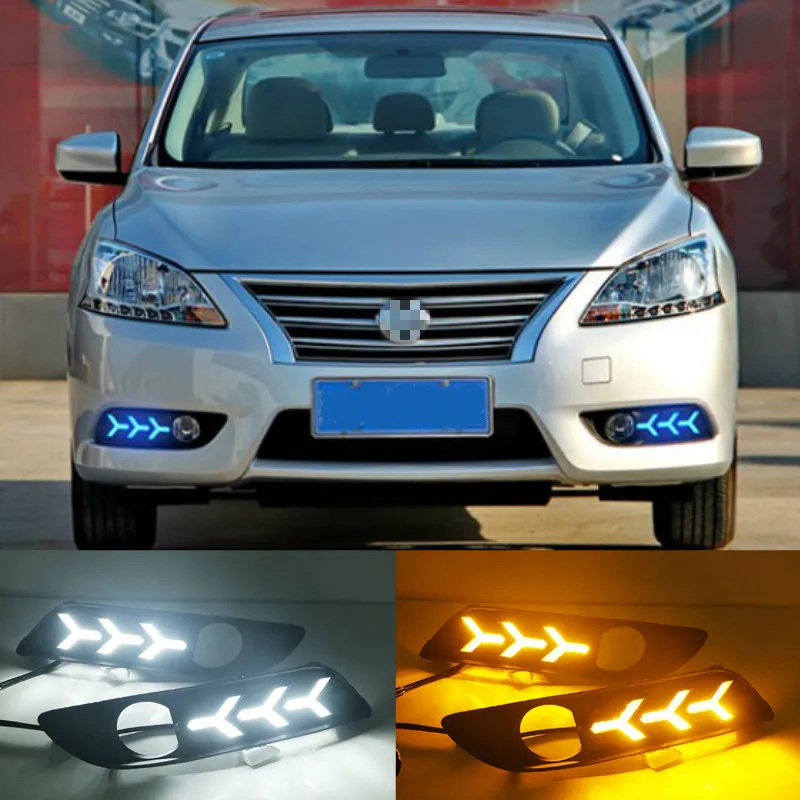 

Дневные ходовые огни для Nissan sentra Sylphy 2012 2013 2014 2015, 2 светодиодный т.