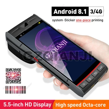 

NEW Handheld PDA Android 8.1 Rugged POS Terminal 1D 2D Barcode Scanner Reader WiFi 4G Bluetooth GPS PDA Built-in Printer 58mm