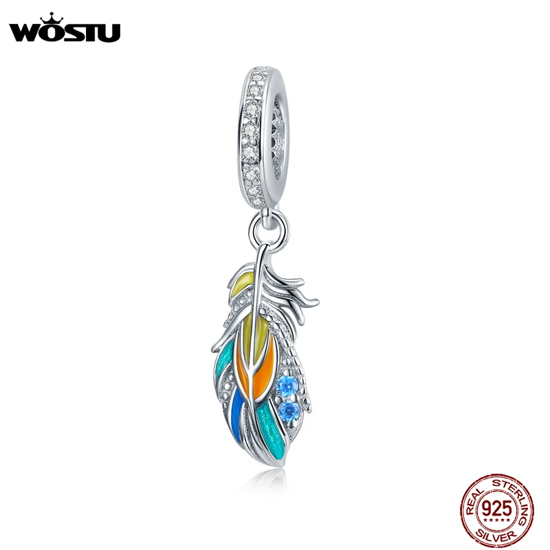 Charms Beads-Fit Silver 925-Sterling-Silver WOSTU Enamel 925-Jewelry Original CTC304