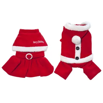 

Pet Clothes Autumn Winter Warm Christmas Style Pants for Small and Medium Dogs Puppy Four Feet Pants For Puppy