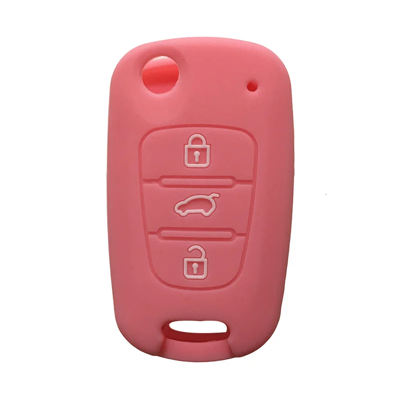 Key Case Cover Silicon Car for KIA Rio Sorento Picanto Ceed Cerato Sportage Soul K5 for Hyundai IX20 Solaris Norms Remote Holder key case key case cover remote control case cover
