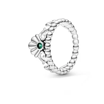 

2020 HOT New Autumn 100% 925 Sterling Silver String-like shell blue zircon Ring Sterling Silver Women Jewelry Birthday Gift