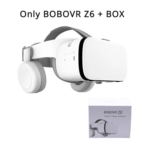 VR with box Очки виртуальной реальности BOBOVR Z6 обновления 3D очки Очки виртуальной реальности VR гарнитура Google Cardboard bluetooth-очки виртуальный реальности Беспроводной Очки виртуальной реальности VR шлем для смартфонов - Цвет: VR with box