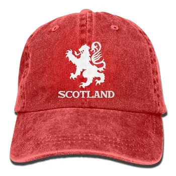 

Lion Rampant Scotland Scottish Washed Retro Adjustable Cowboy Caps Golf Hat for Woman and Man