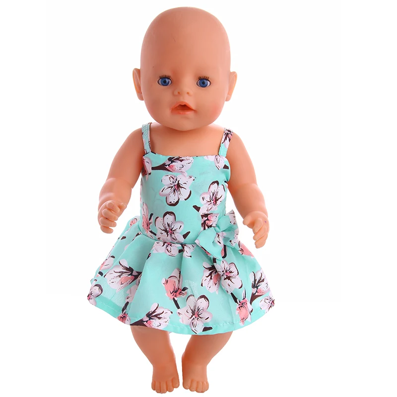 Doll Clothes Dress Skirt Cartoon Suit For 18 Inch American Girl 43Cm Baby Reborn Doll