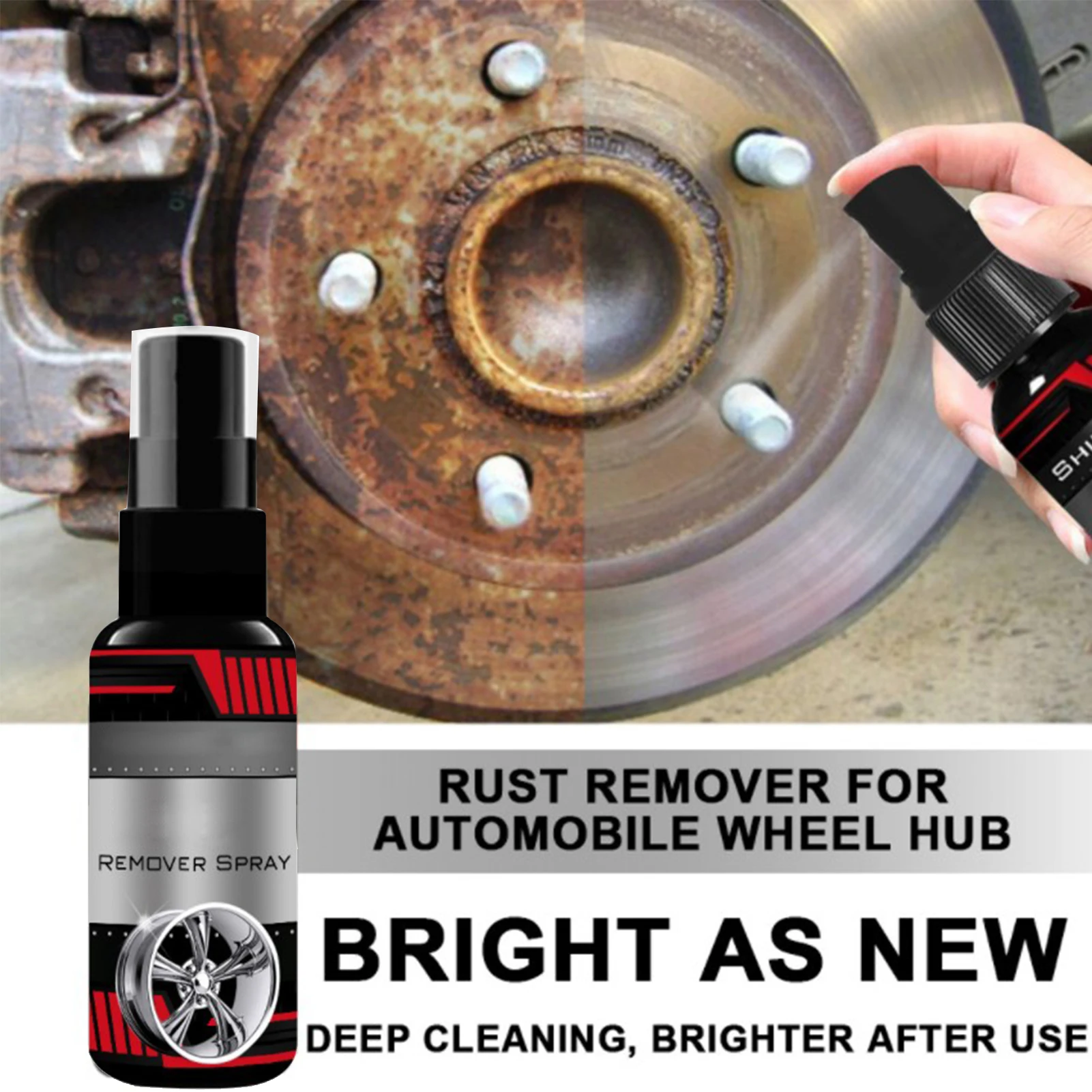 Car Rust Remover Spray 100ml Metal Surface Chrome Paint Car Maintenance