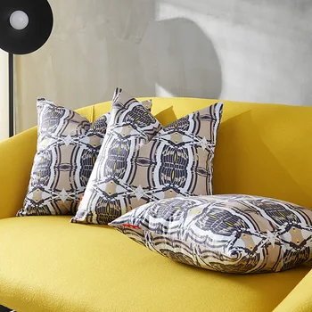 

DUNXDECO Cushion Cover Decorative Pillow Case Abstract Art Geometric Soft Print Soft Sofa Chair Coussin Decorating