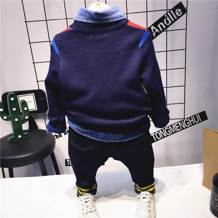Childrenswear Autumn New Products Korean-style BOY'S Knitted Sweater Ah12105 C31001 C12259