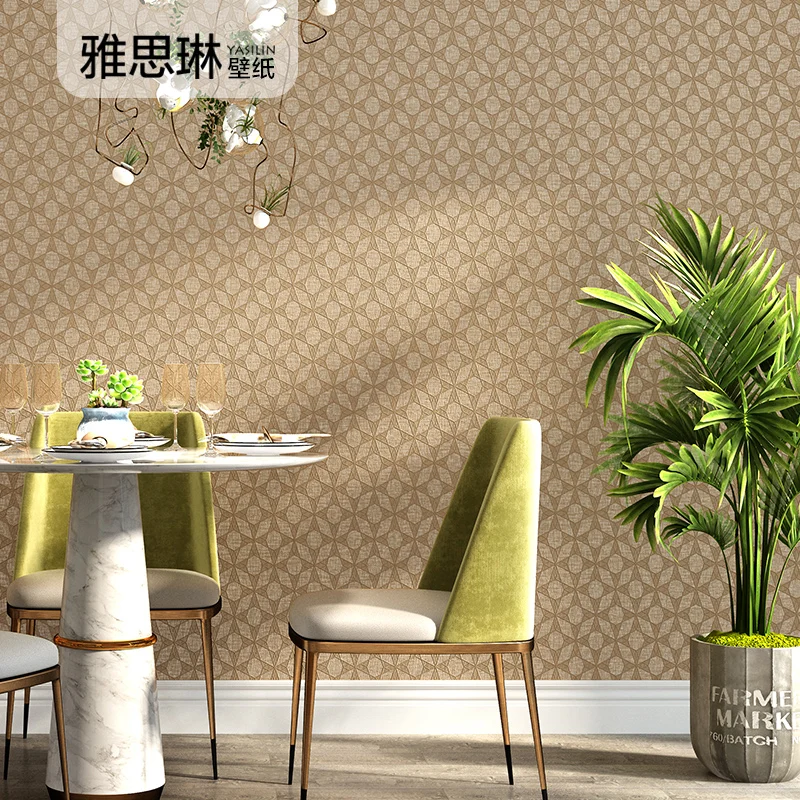 good quality Nordic wall paper pure color 3D stereo lattice wallpaper home living room bedroom hotel modern minimalist