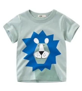 t-shirt 10 Новая футболка для мальчиков, детские базовые футболки, футболки с рисунком кактуса, детская спортивная одежда, дизайнерские рубашки для маленьких мальчиков 2-10 лет - Цвет: t-shirt 10