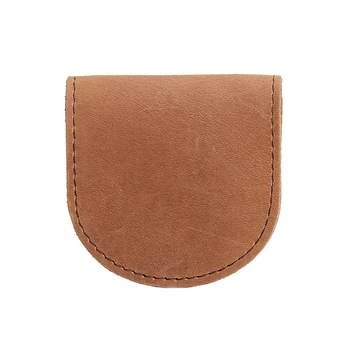 

Men Women Hasp Mini Portable Storage Case Vintage Artificial Leather Wallet Short Solid Lightweight Travel Gift Soft Coin Purse