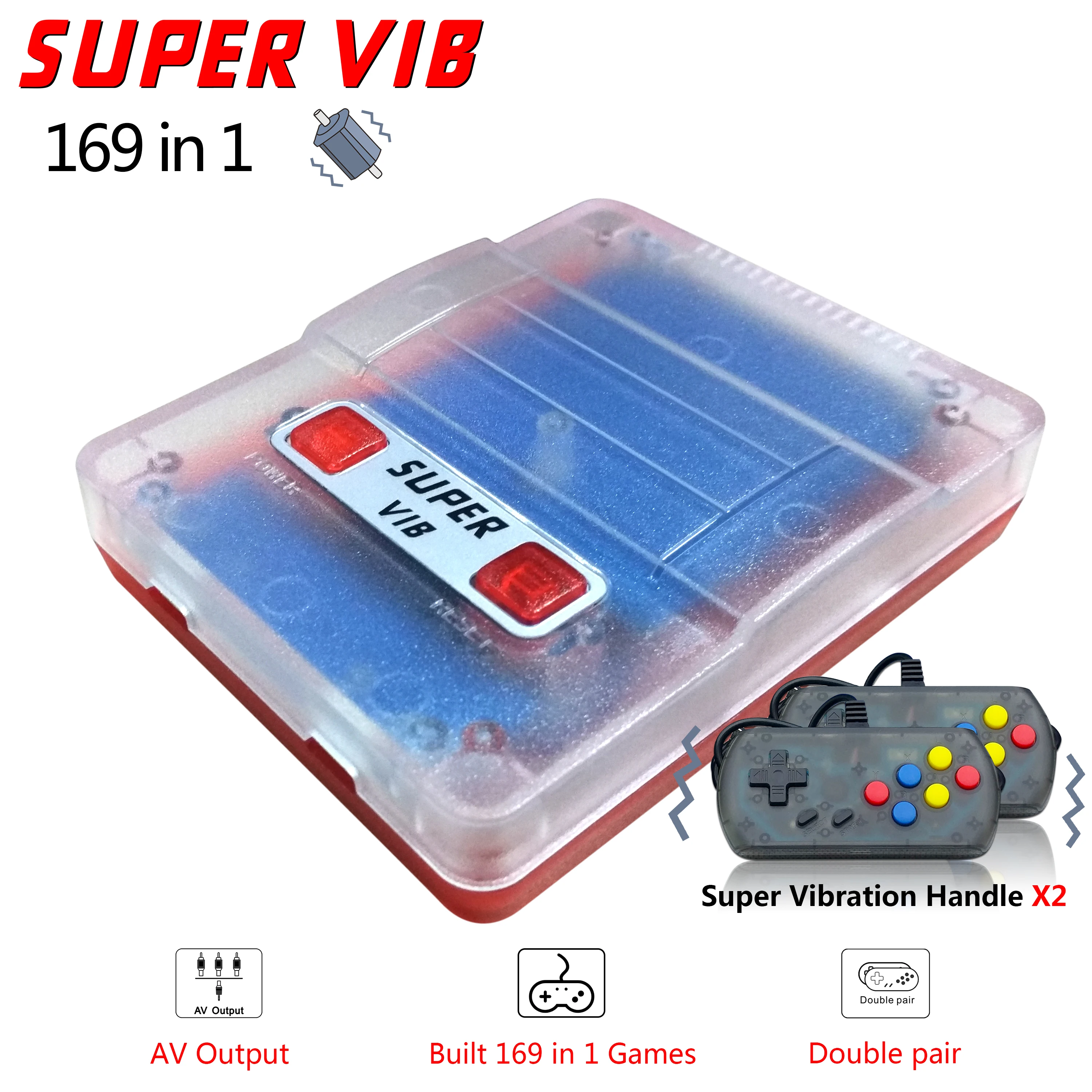 Super VIB ТВ Игры SNES Мини ТВ игровая консоль 8 бит Ретро видео игровая консоль встроенные 169 игры Ручной игровой плеер лучший подарок