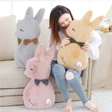 65cm Super Soft Rabbit Plush Pillow Toy Cartoon Animal Three Colors Bunny Stuffed Doll Bed Pillow Cushion Kid Birthday Gift