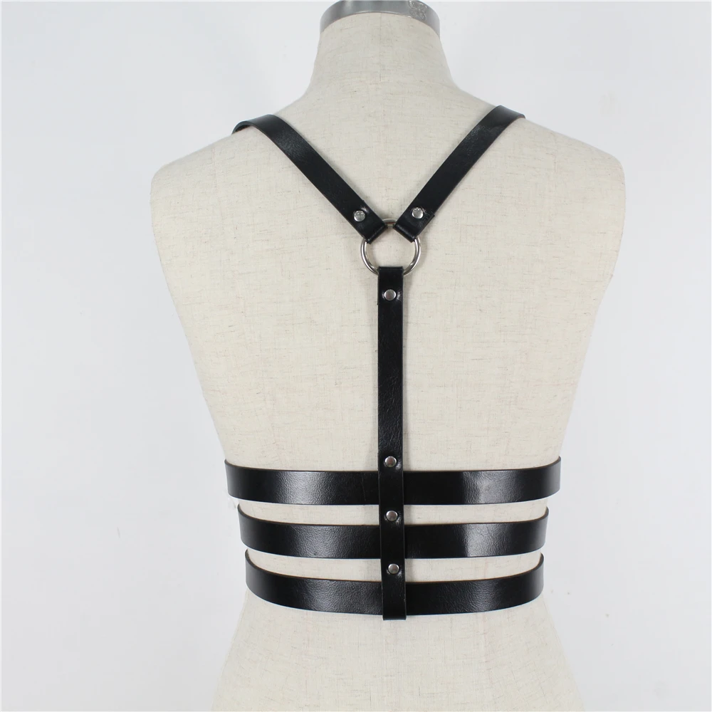 Sexy Leather Garters Belt Women Lingerie Adjustable Harness Bondage Body Bdsm fetish Cosplay Harajuku Gothic Black Sword Belt