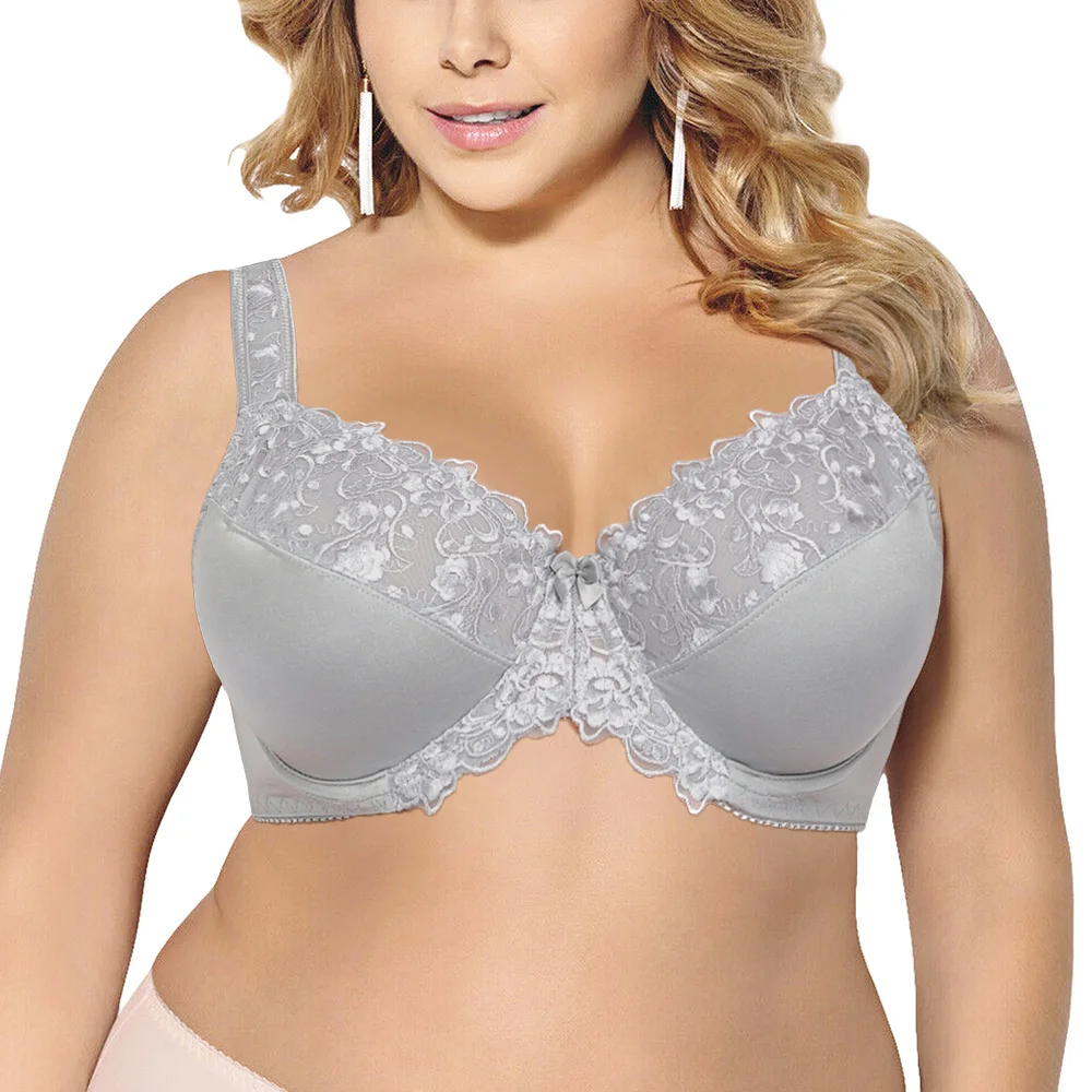 Plus Size Lace Bra For Woman Sexy Bras Ultra Thin Women's