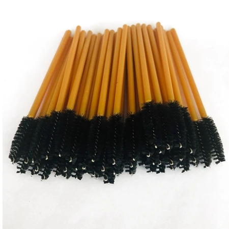50pcs 50 шт пластиковые ручки ресницы Кисти Одноразовые кисти для макияжа синтетические разноцветные кисти для ресниц - Handle Color: 50pcs