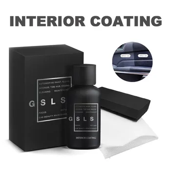 

30ml Car Care Interior Polish Clean spray Shampoo REFURBISH Wax Leather Seat Sofa Panel Dashboard Detergent Decontamination