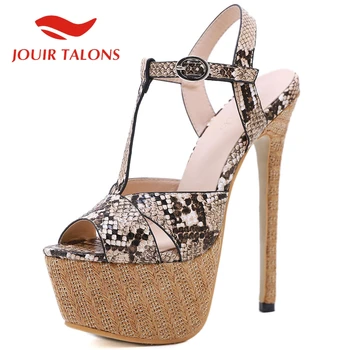 

JOUIR TALONS 2020 Dropship Women Pumps Super High Heels High Platform Mixed Colors Shoes Summer Leisure Woman Sandals